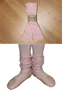 Balletstrik benvarmer lyserød